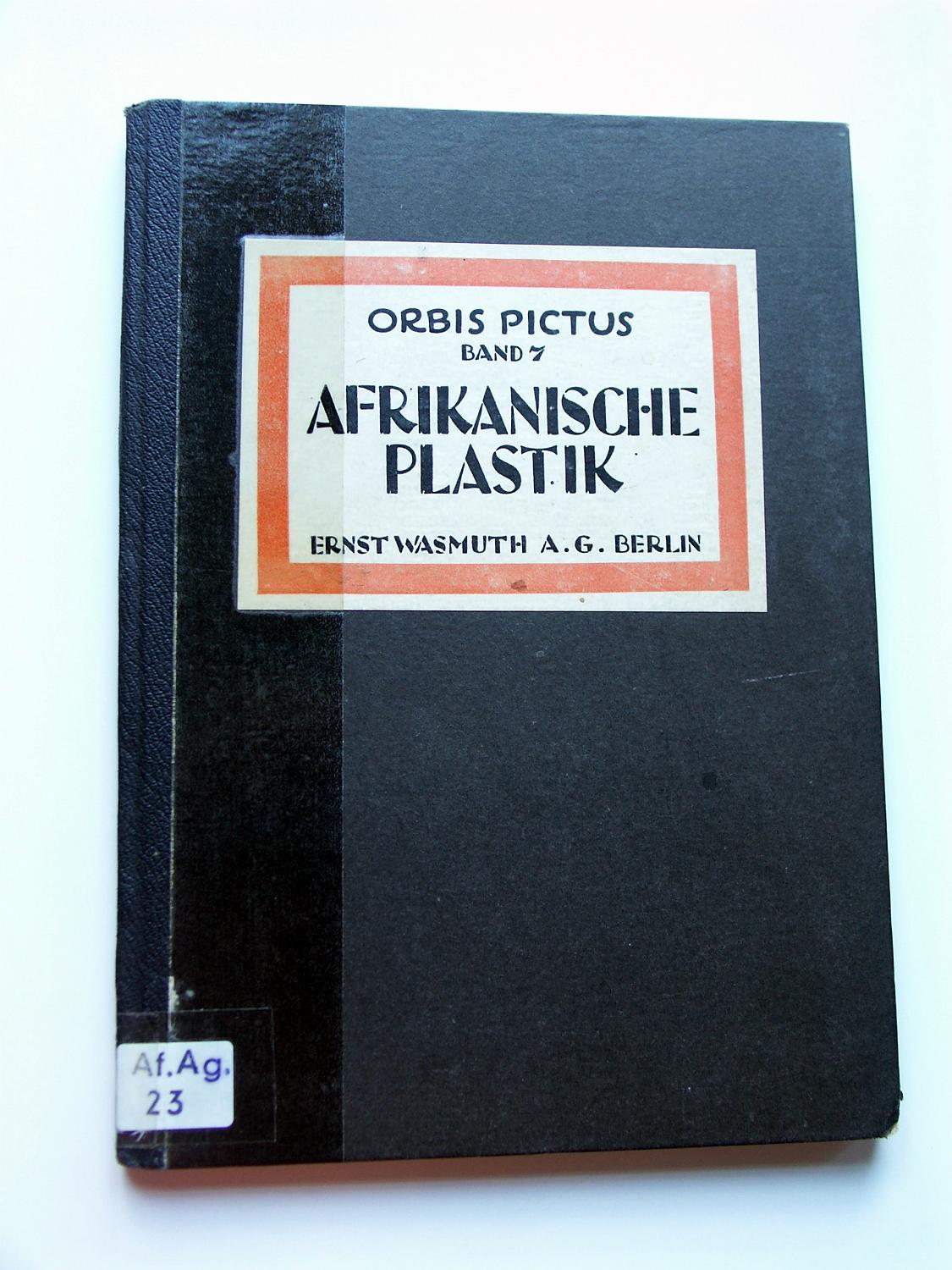 zz-eins21,s.00 afrikanische plastik,orbis pictus bd.7,carl einstein,vo